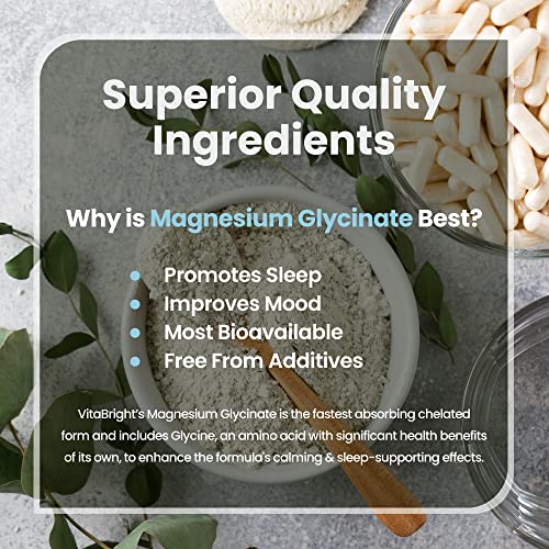 High Strength Magnesium Glycinate 1500mg - 180 Capsules