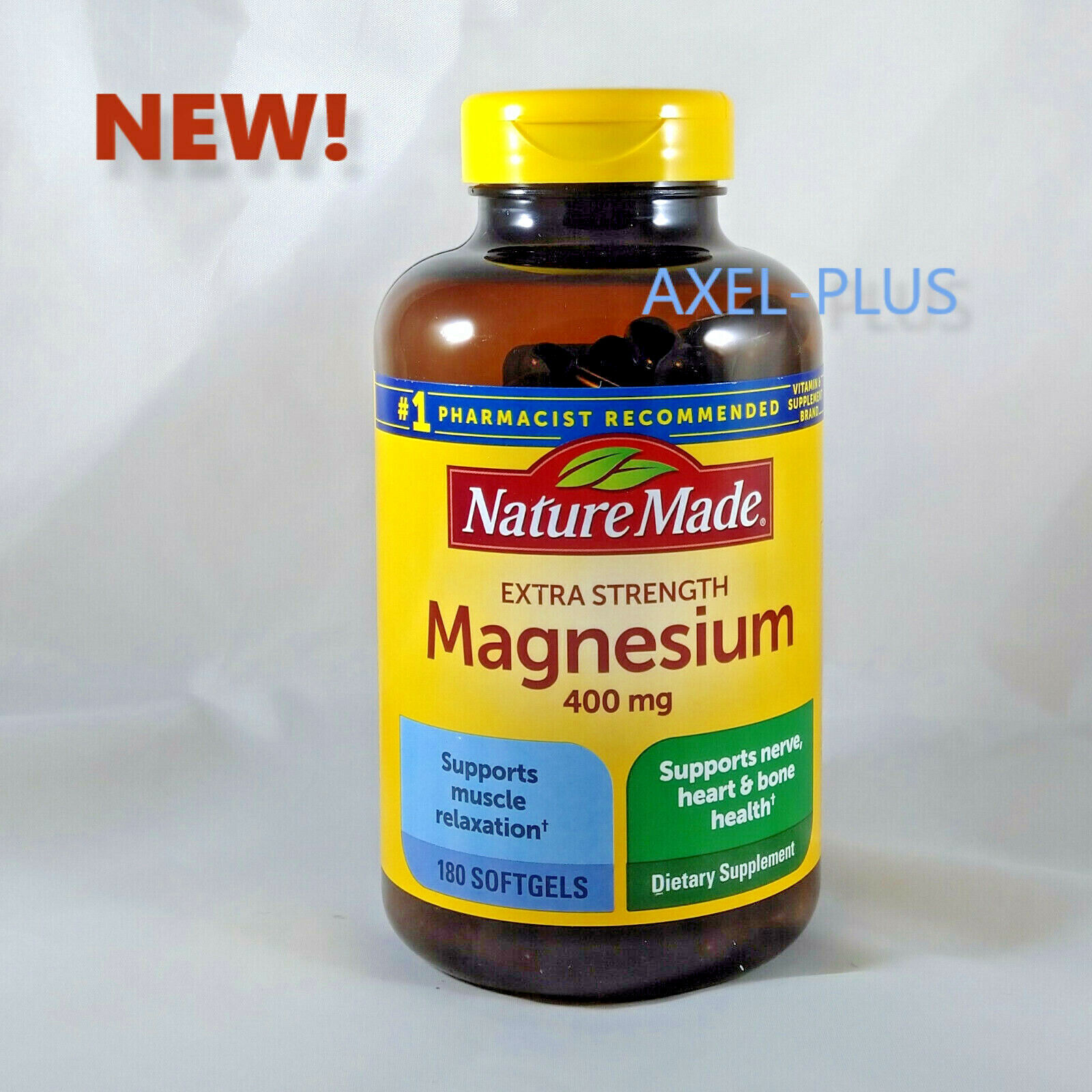 Nature Made Magnesium Citrate 250 mg Softgels, 120 Count