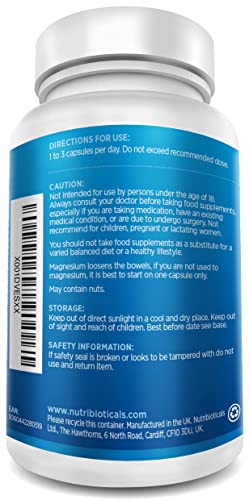 Magnesium Citrate 2250mg - 180 Vegan Capsules
