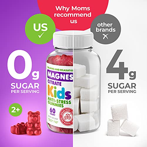 Sugar-Free Kids Magnesium Gummies - 120 Count