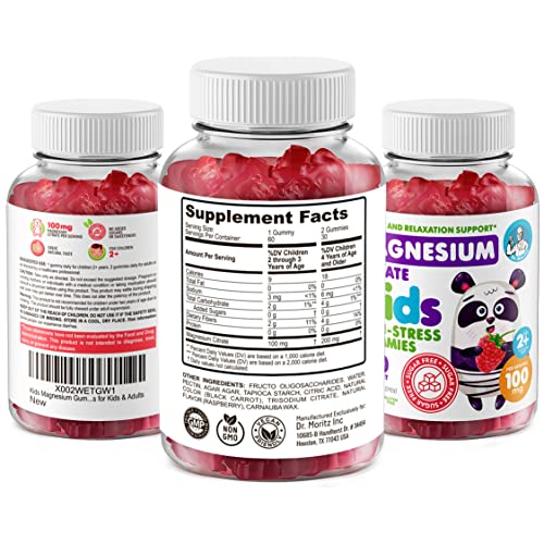 Sugar-Free Kids Magnesium Gummies - 120 Count