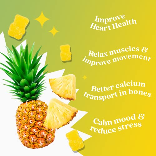 BeLive Magnesium Gummies - 200mg Pineapple Flavor