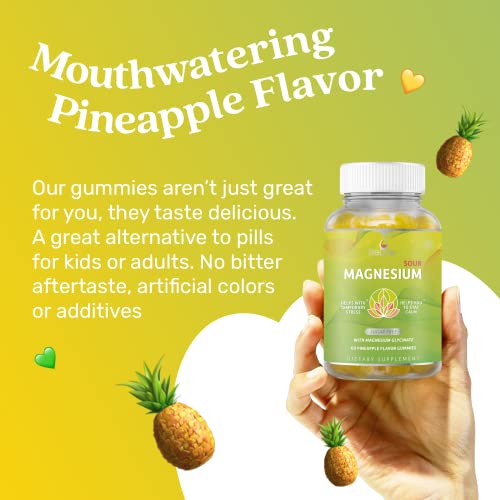 BeLive Magnesium Gummies - 200mg Pineapple Flavor
