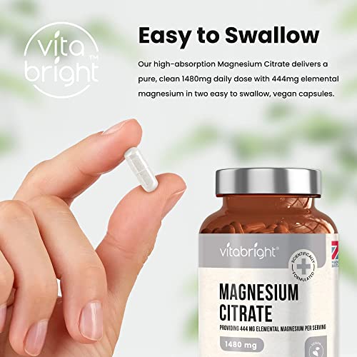 High-Dose Magnesium Citrate Capsules - 240 Count