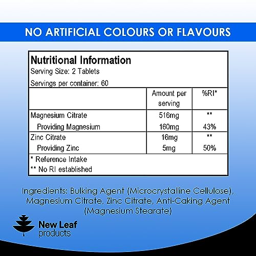 Magnesium & Zinc Supplement for Muscle and Immunity