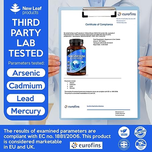 Magnesium & Zinc Supplement for Muscle and Immunity