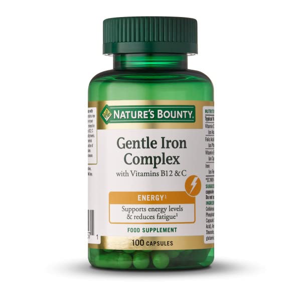 Nature's Bounty Gentle Iron with Vitamins B12 & C