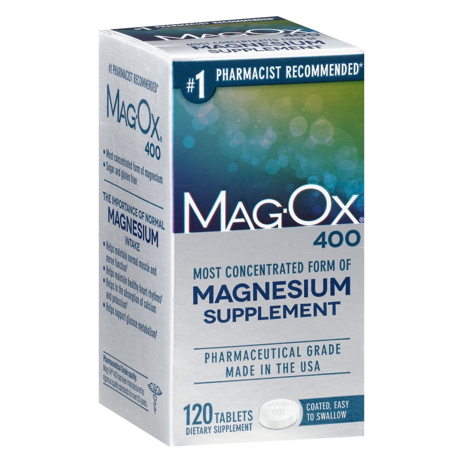 Mag-Ox Magnesium Oxide Supplement - 483mg, 120 Tablets