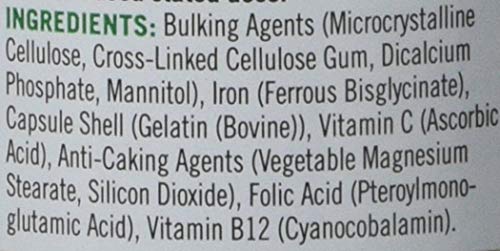 Nature's Bounty Gentle Iron with Vitamins B12 & C