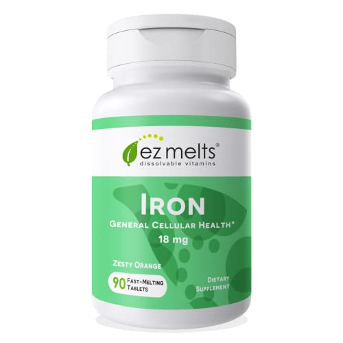 EZ Melts Iron Supplement 18 mg, Sugar-Free