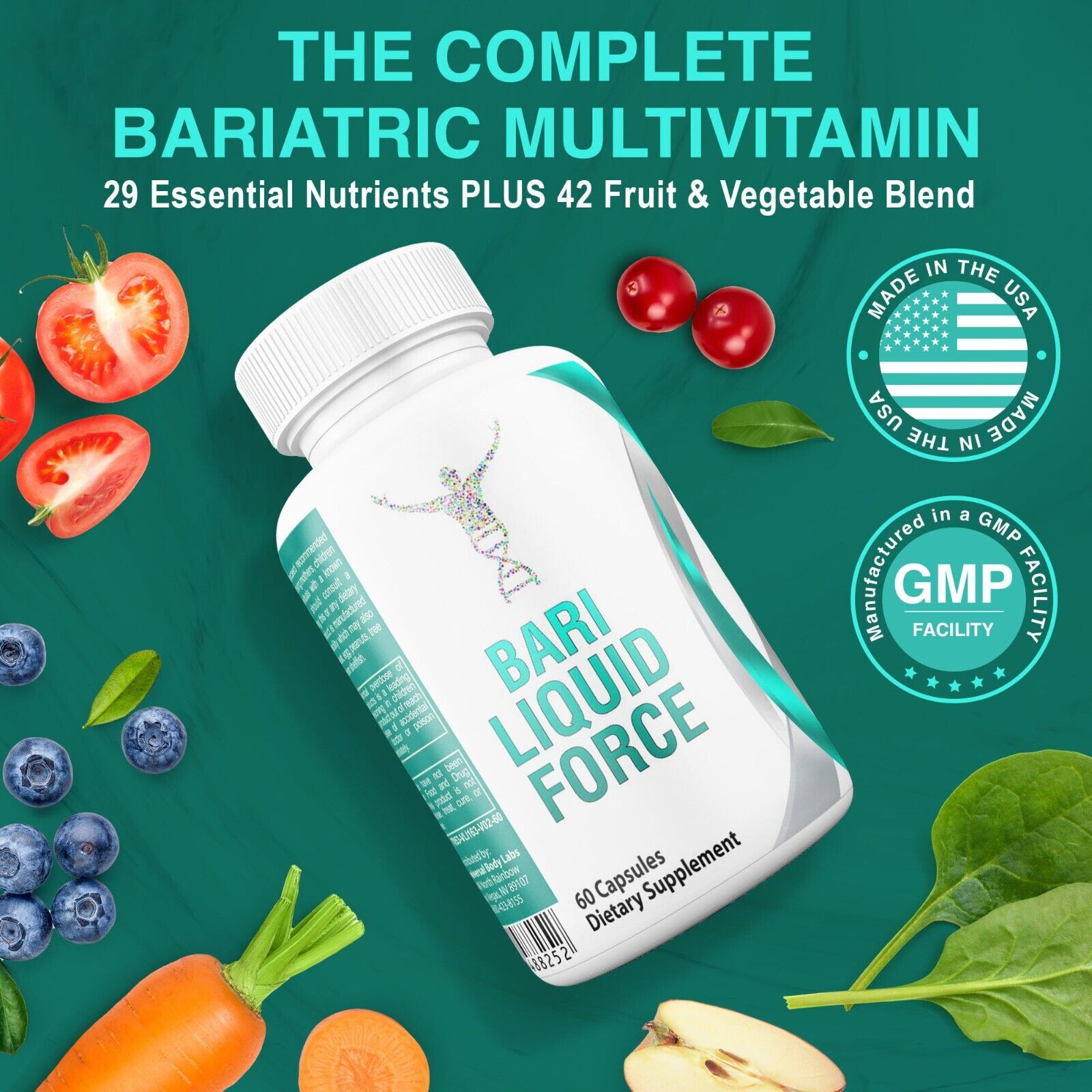 Bariatric Iron Vitamin by Bari Liquid Force