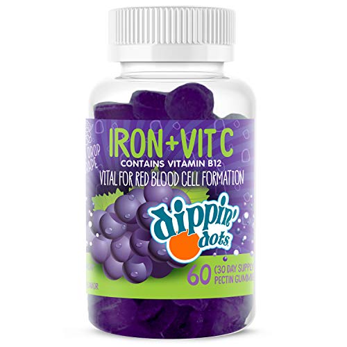 Iron Gummies with Vitamin C & B12 - 60 Count