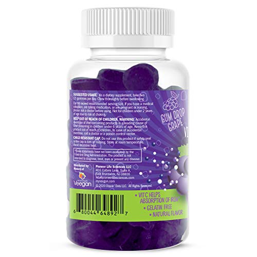 Iron Gummies with Vitamin C & B12 - 60 Count