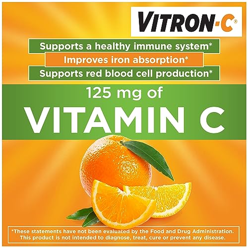 Vitron-C Iron Supplement with Vitamin C, 60 Tablets