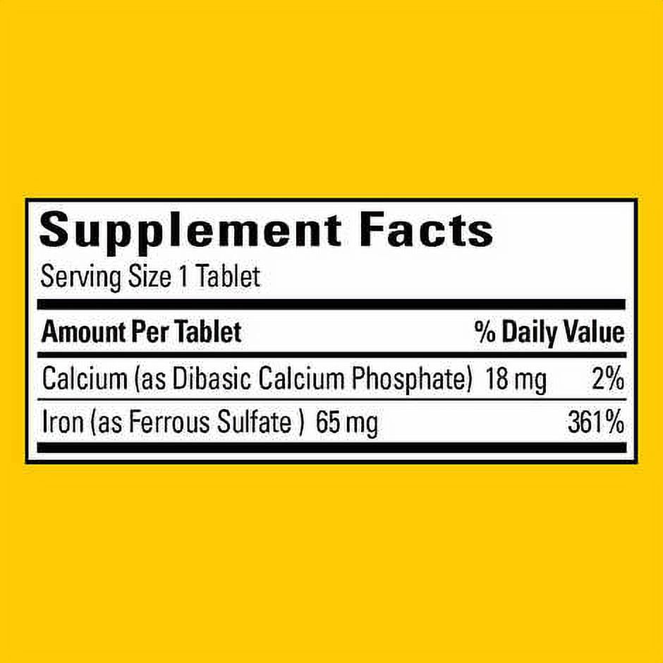 Nature Made Iron 65 mg - 365 Count Tablets