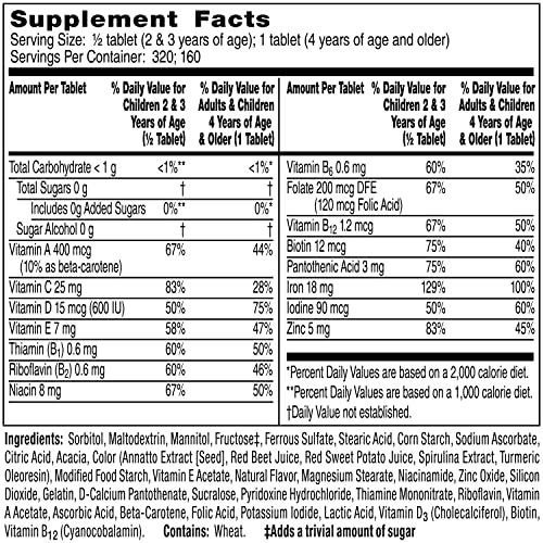 Flintstones Chewable Kids Vitamins with Iron, 160 Count