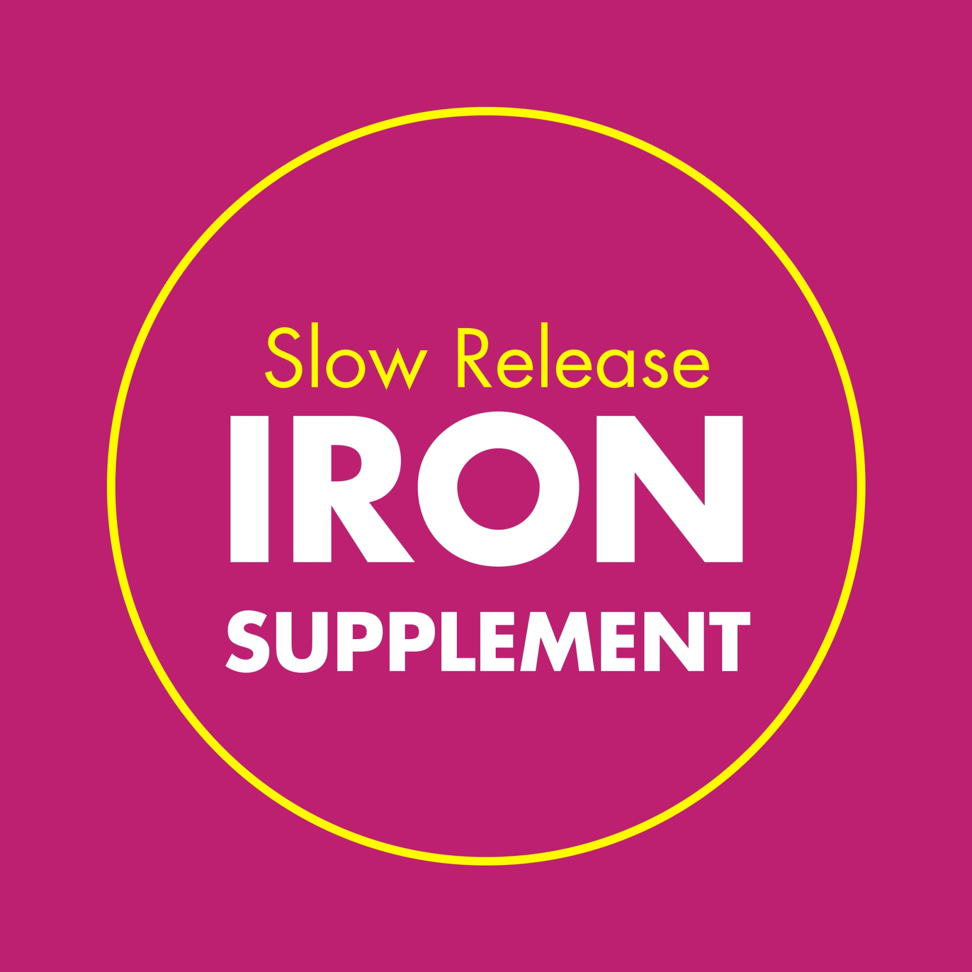 Slow Release Iron Supplement - 60 Tablets