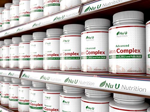 Vegan Iron Capsules with Vitamin C & B12