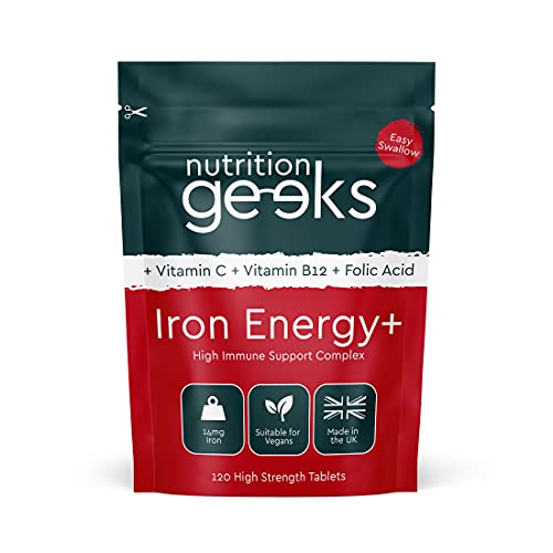 High Strength Iron Tablets with Vitamin C & B12