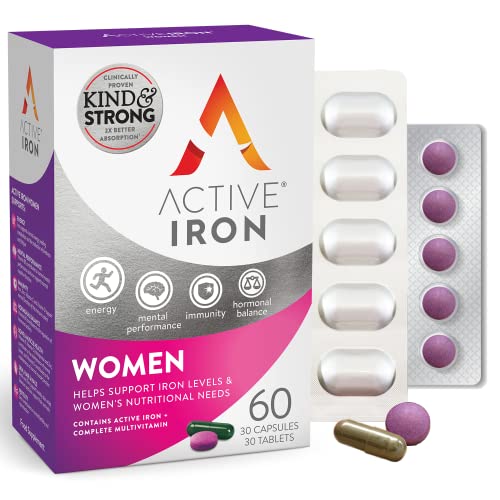 Active Iron & Multivitamin for Women – 30 Capsules