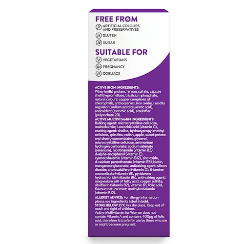 Active Iron & Multivitamin for Women – 30 Capsules