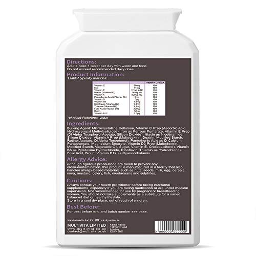Multivitamins with Iron - 180 Tablets for All