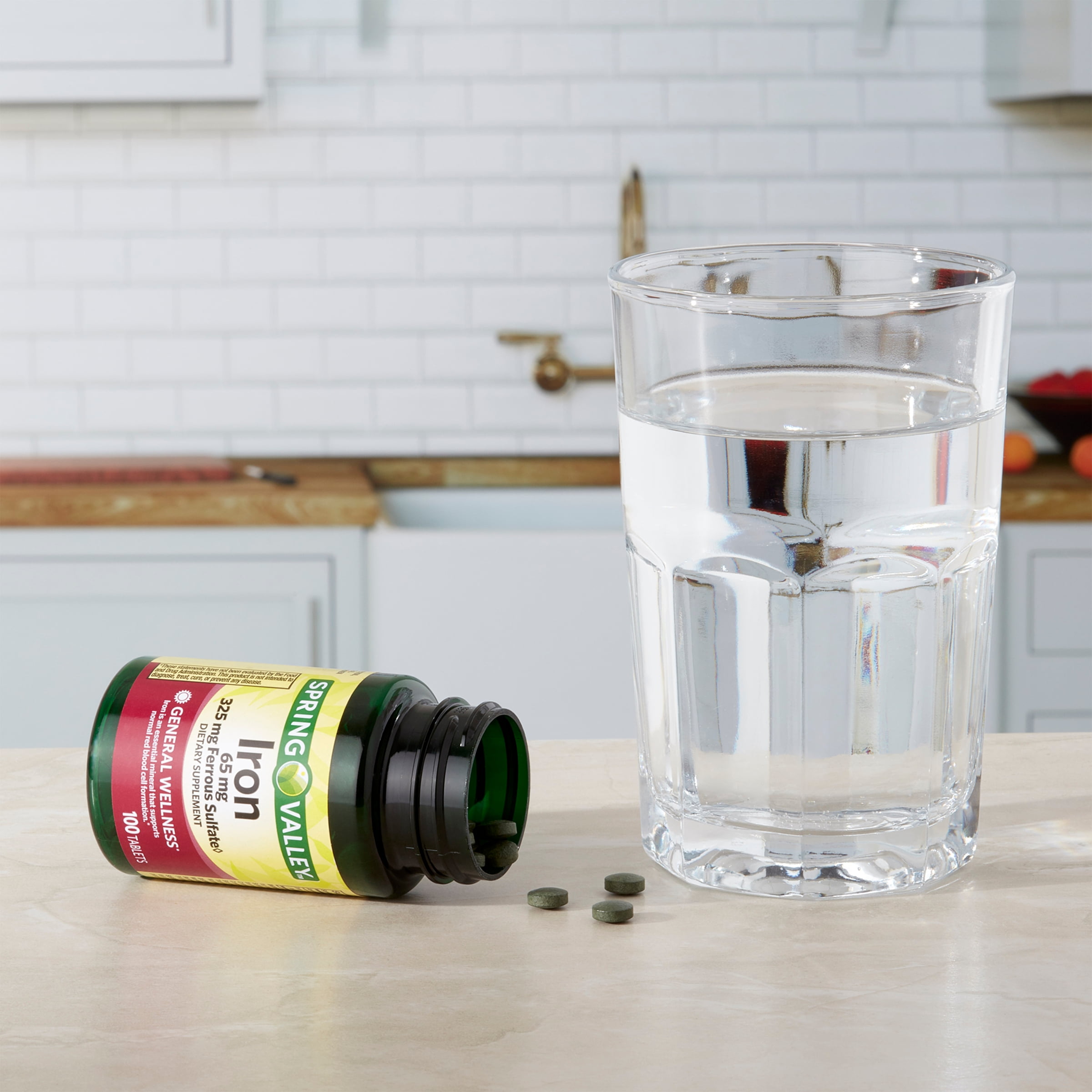 Spring Valley Iron 65 mg Wellness Supplement Tablets