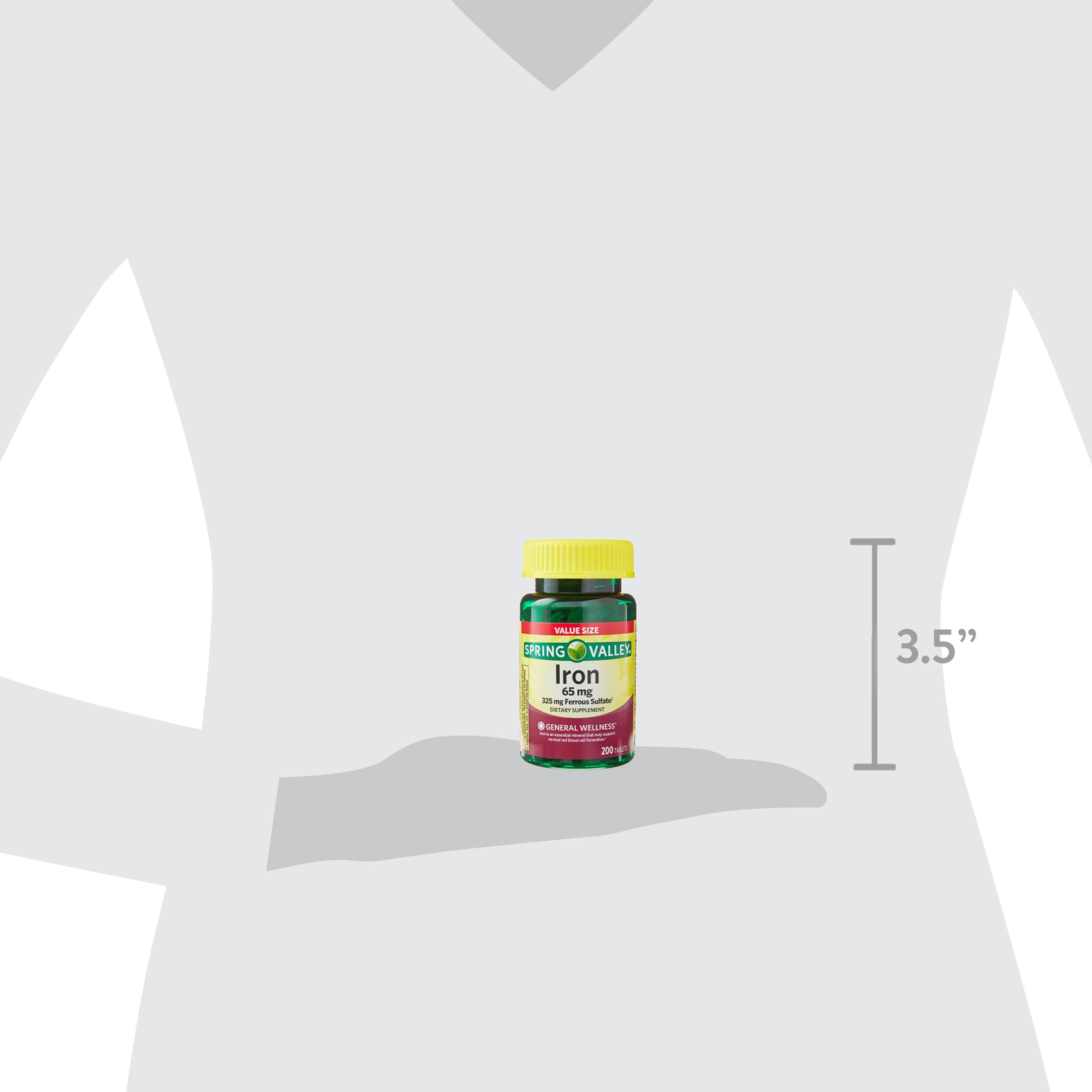 Spring Valley Iron Tablets, 65 mg, 200 Count