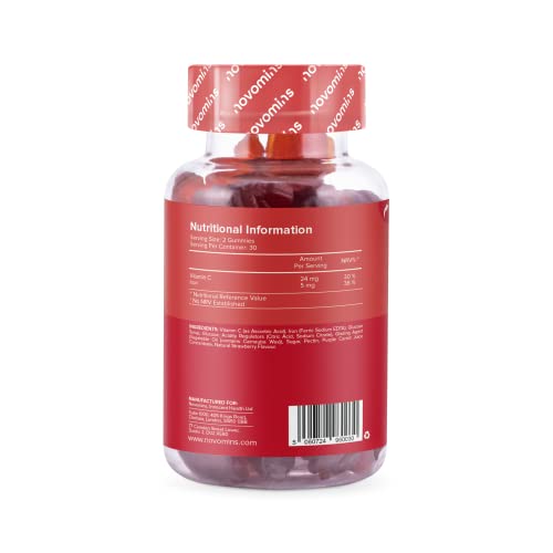Vitamin C Gummies with Iron - Strawberry Flavor