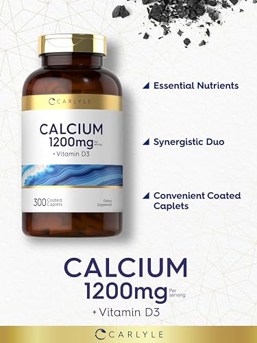 Carlyle Calcium 1200mg with Vitamin D3, 300 Caplets