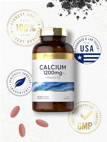 Carlyle Calcium 1200mg with Vitamin D3, 300 Caplets