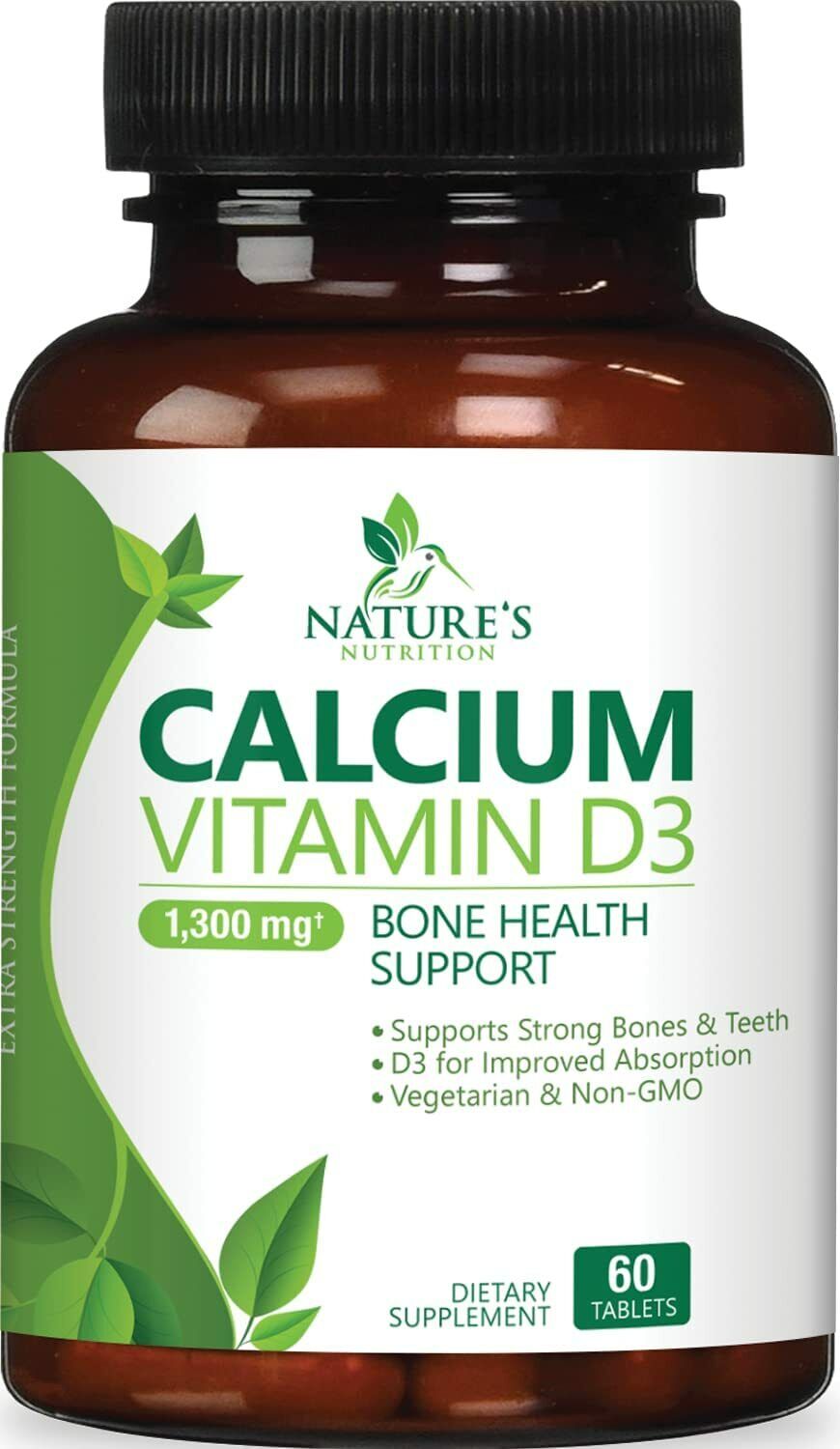 Calcium 1300mg with Vitamin D3 for Strong Bones