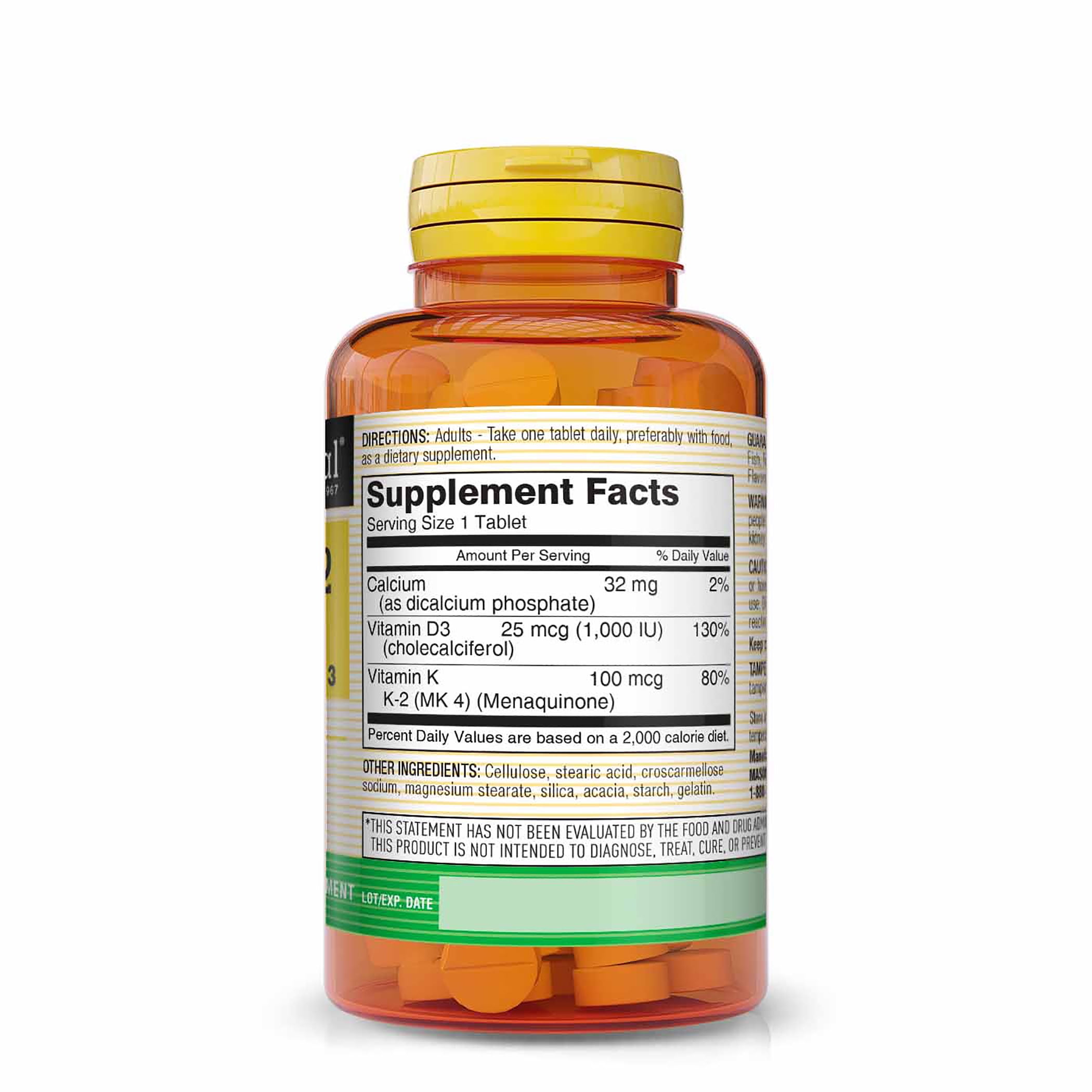 Mason Natural Vitamin K2 100 mcg with Vitamin D3