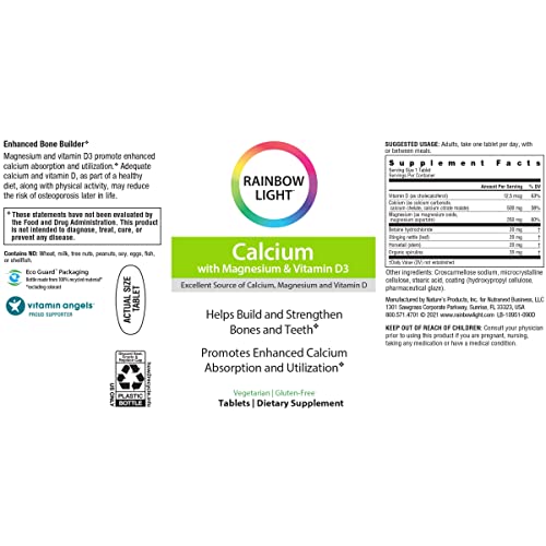 Rainbow Light Food-Based Calcium for Bone Health