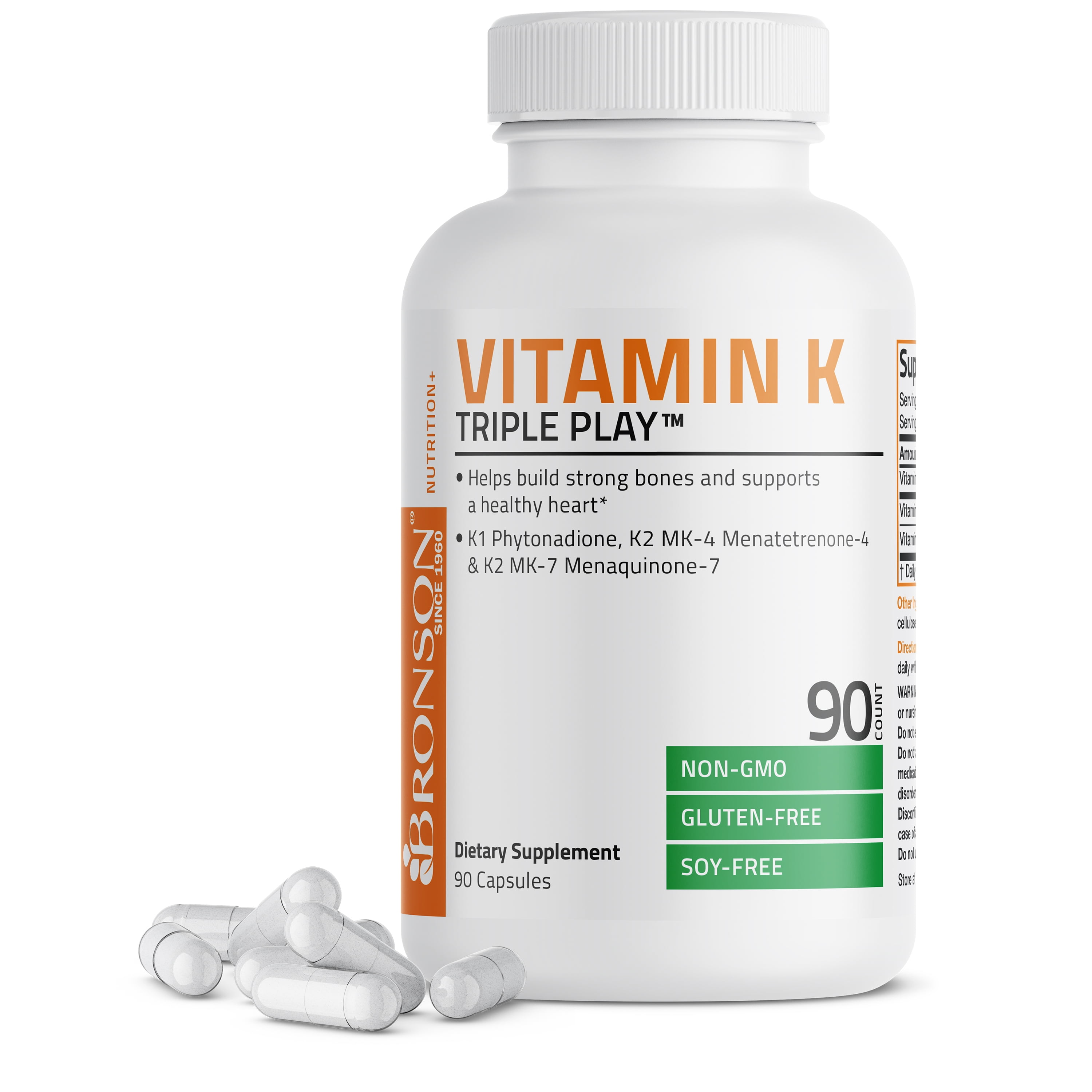 Bronson Vitamin K Trio - 90 Capsules