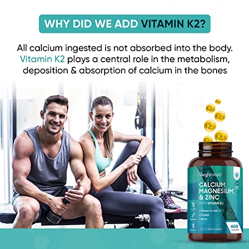 Calcium, Magnesium & Zinc with Vitamins D3, K2