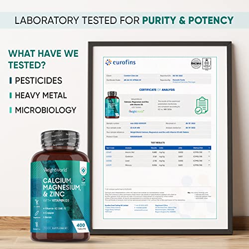 Calcium, Magnesium & Zinc with Vitamins D3, K2