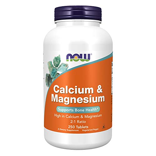 Calcium-Magnesium 500/250 mg 250 Tablets Now Foods