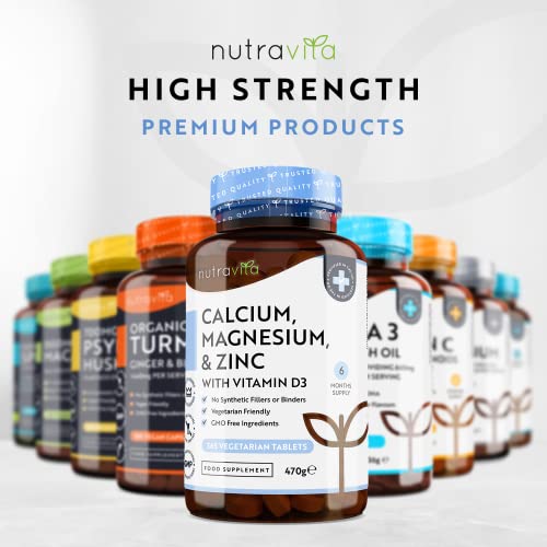 Calcium, Magnesium, Zinc & Vitamin D3 – 365 Pills