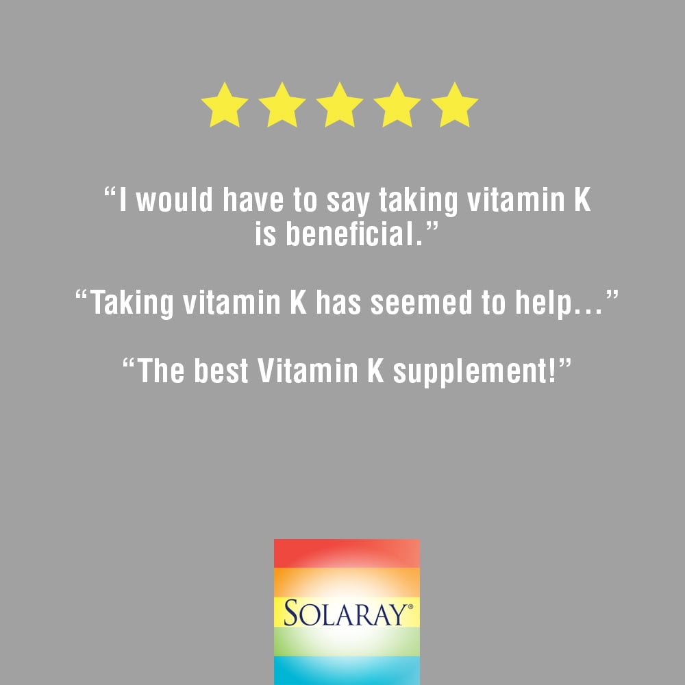 Solaray Vitamin K-1 100mcg for Bone and Blood Health