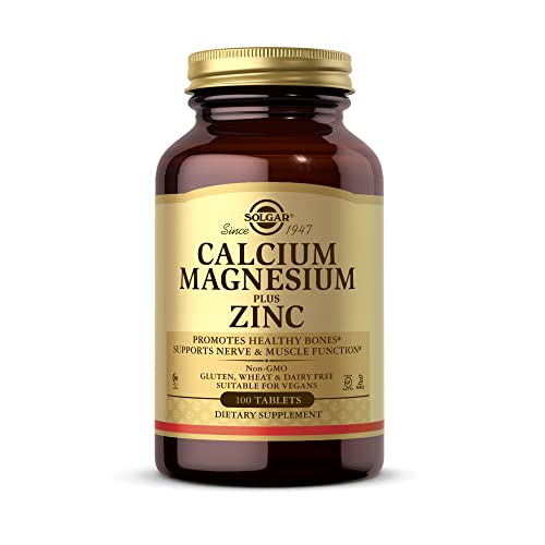 Calcium Magnesium Plus Zinc Tablets by Solgar - 100ct
