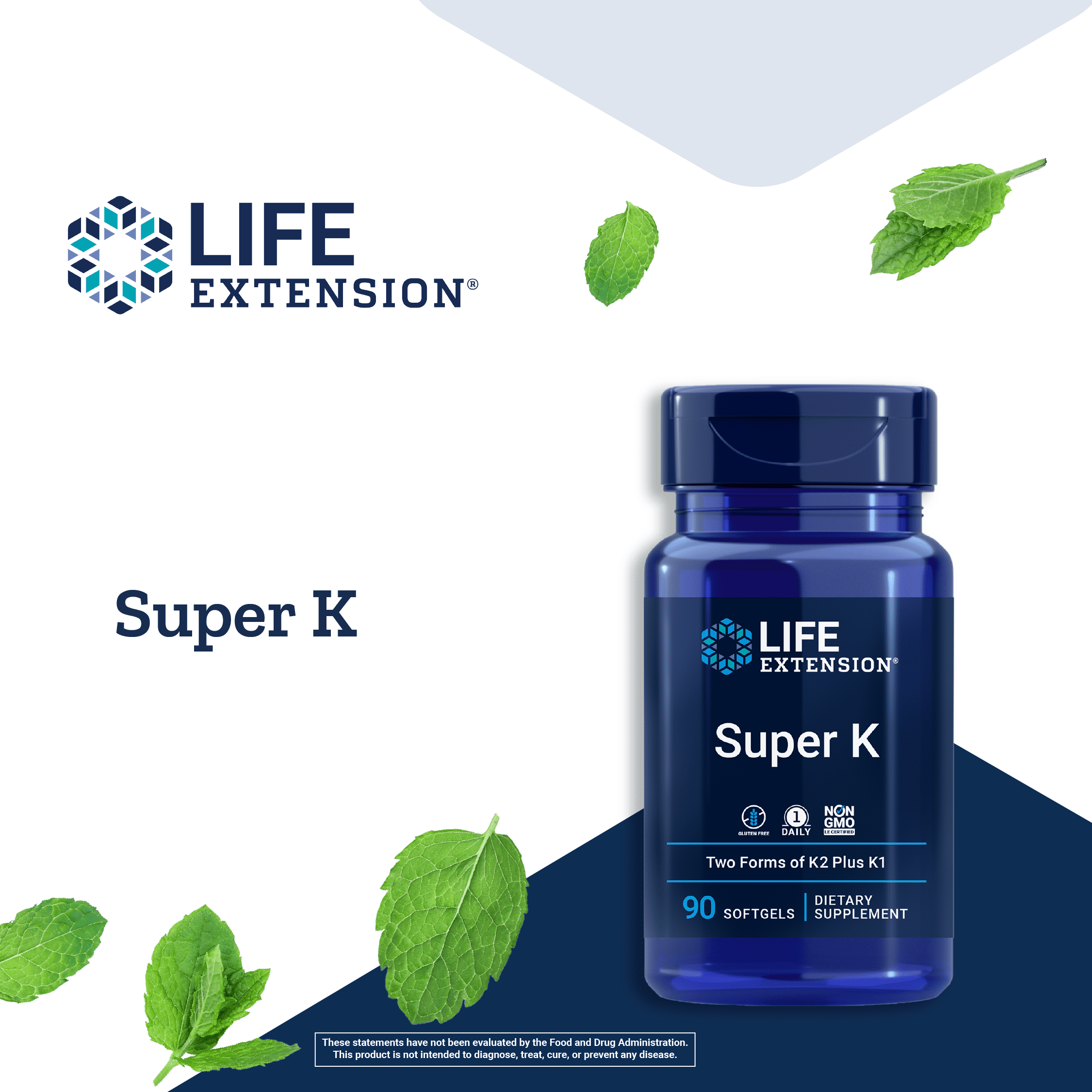 Life Extension Super K - Vitamin K1 & K2 Support