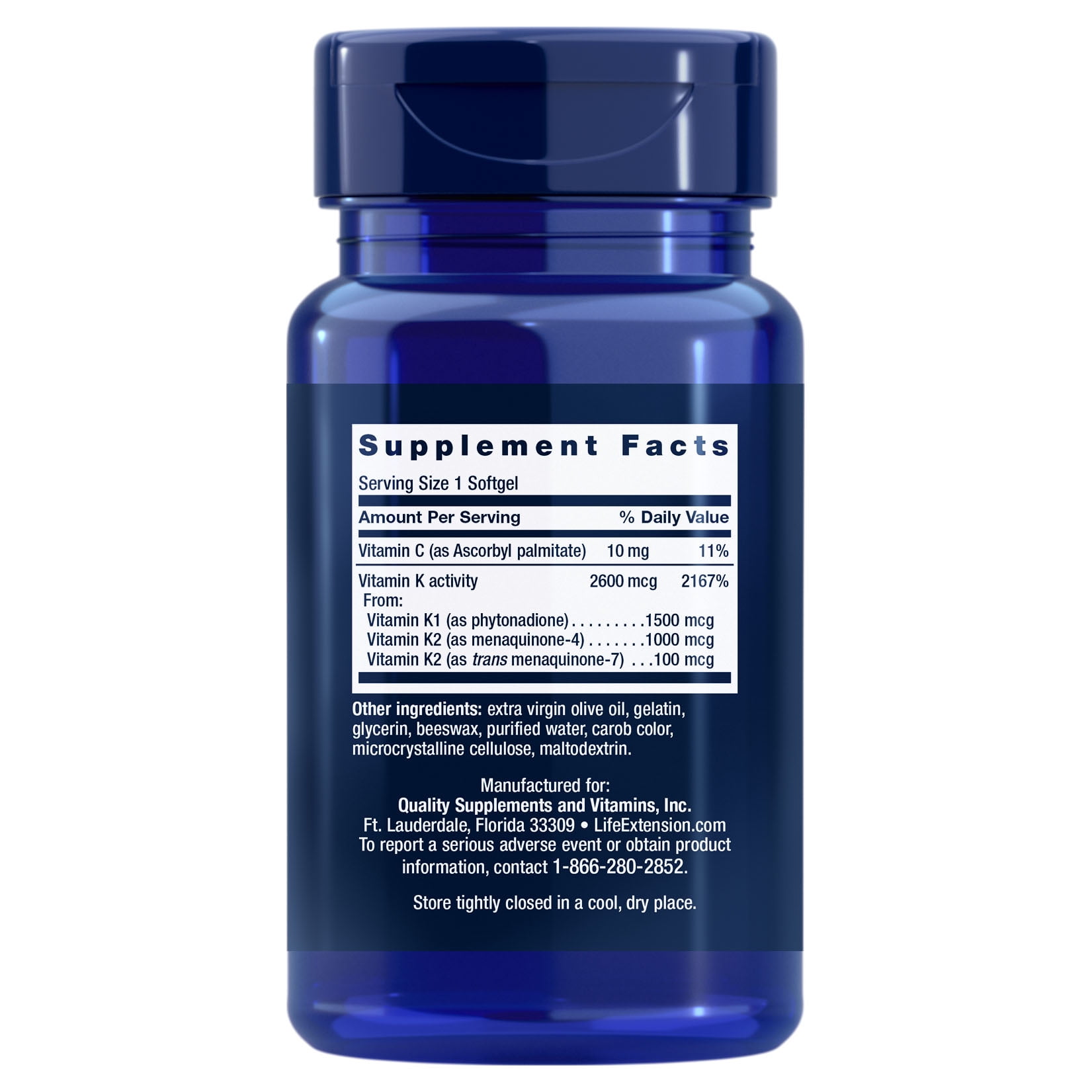 Life Extension Super K - Vitamin K1 & K2 Support