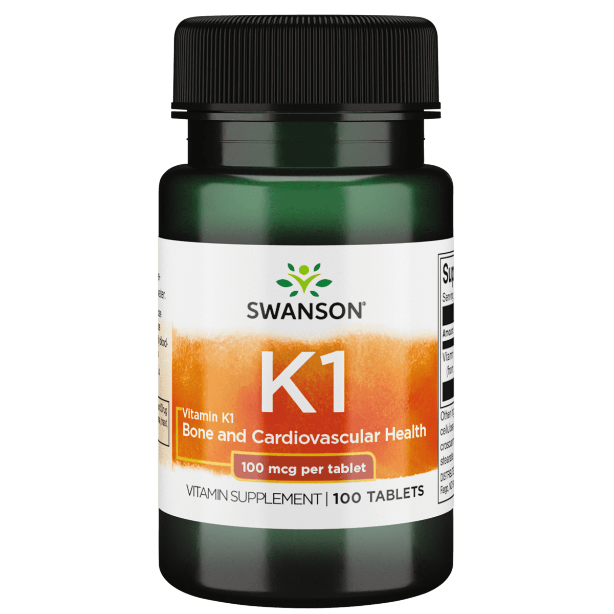 Swanson Vitamin K-1 100 mcg - 100 Tablets