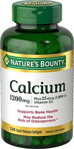 Calcium with Vitamin D3 1200mg Capsules, 3 Pack