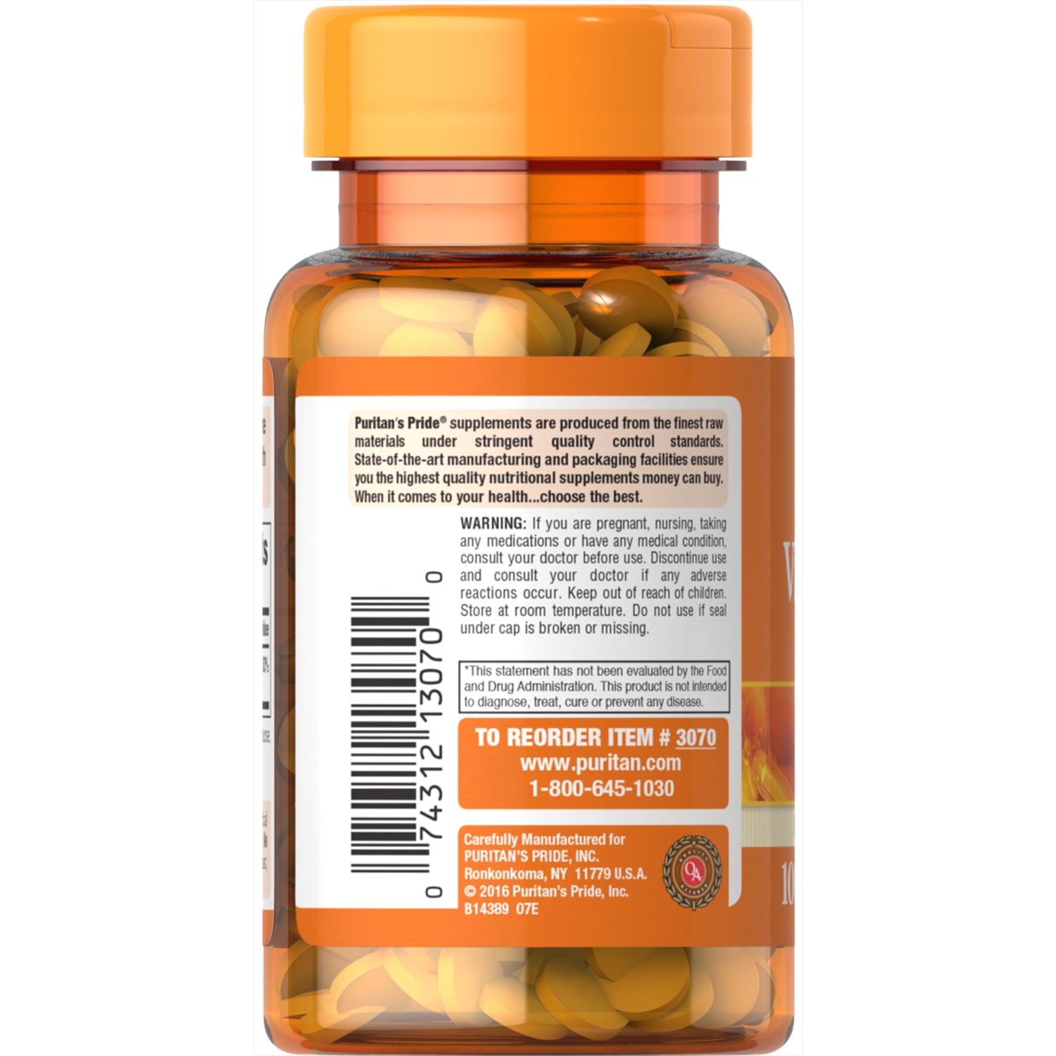 Puritan's Pride Vitamin K 100 mcg Tablets, 2-Pack