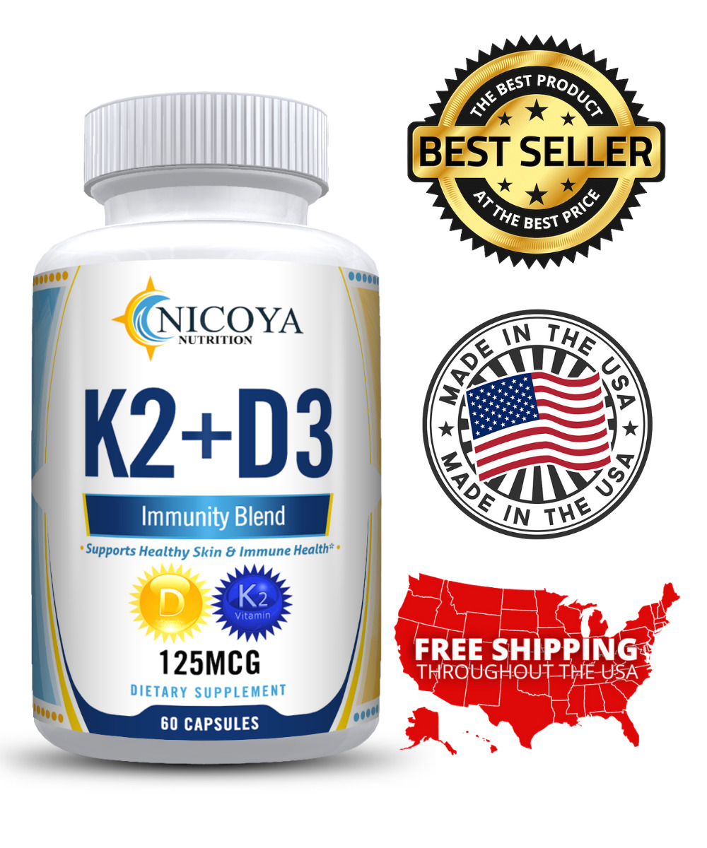 Vitamin K2 D3 with BioPerine for Immunity & Heart