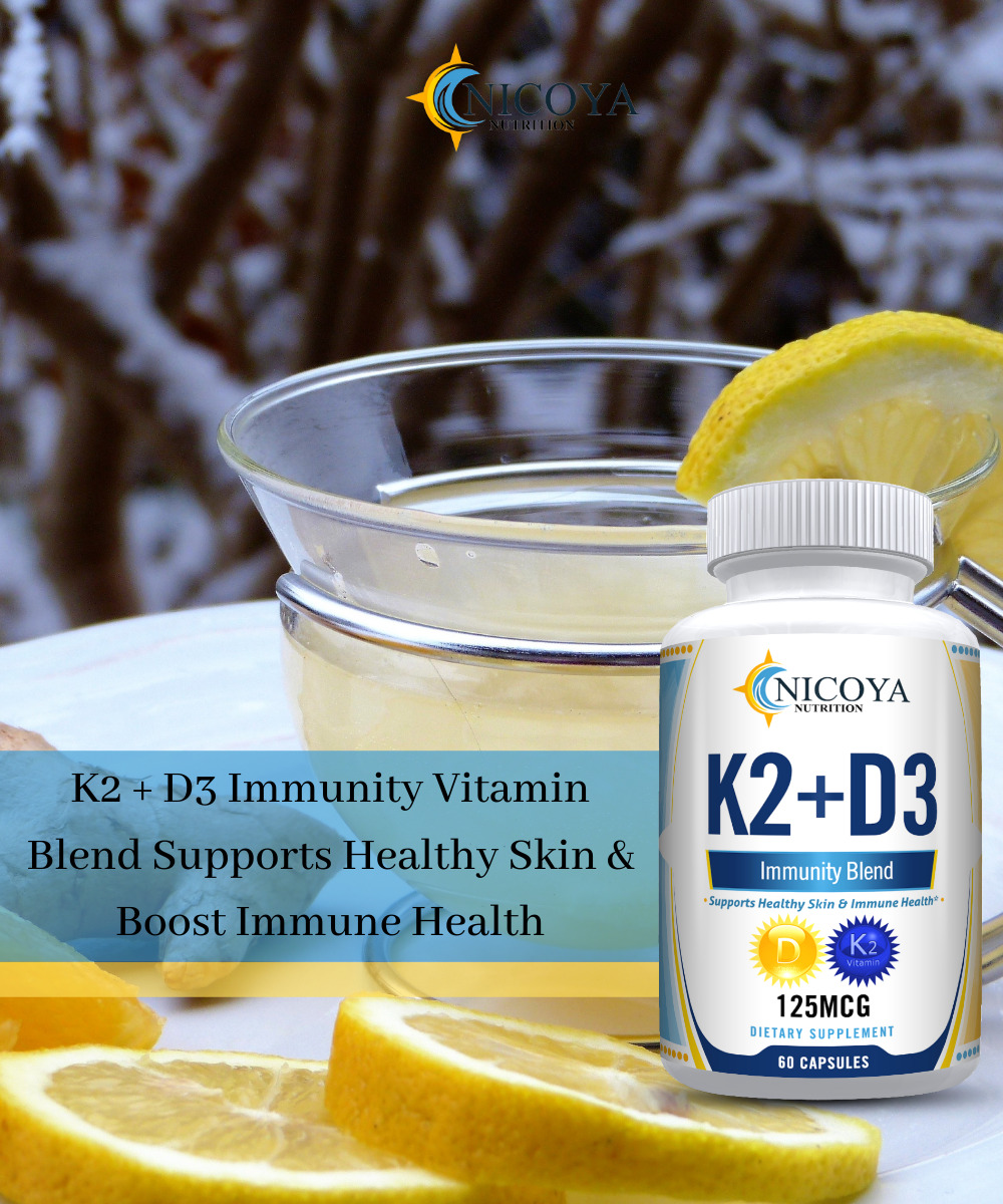 Vitamin K2 D3 with BioPerine for Immunity & Heart
