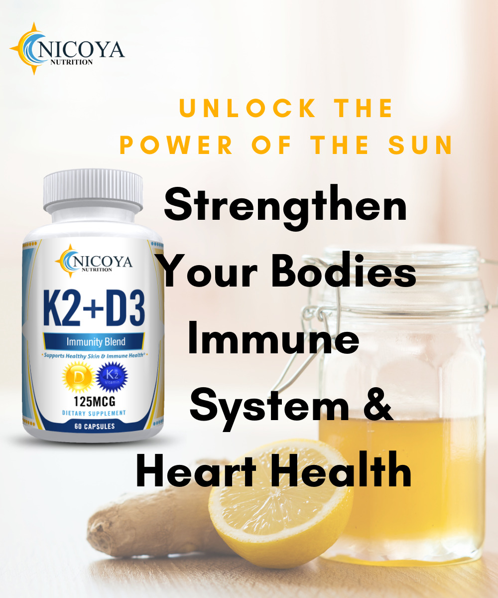 Vitamin K2 D3 with BioPerine for Immunity & Heart