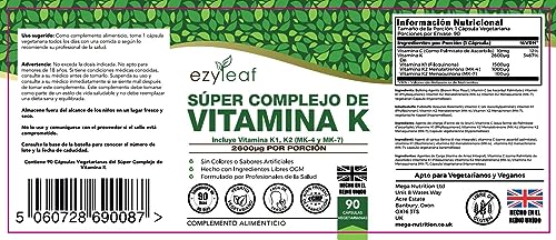 Ezyleaf Vitamin K Super Complex - 90 Vegan Capsules